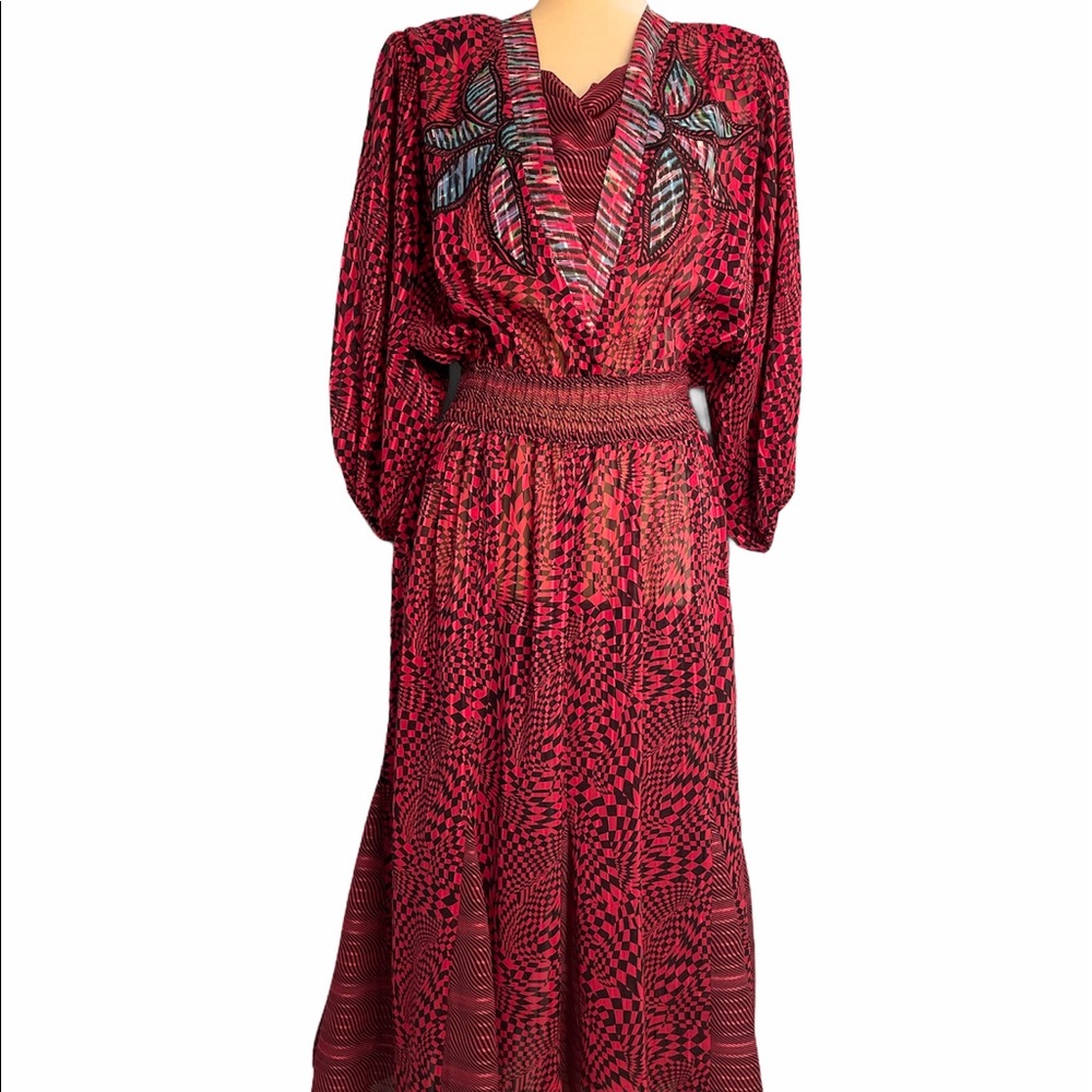 Vintage Georgette Lachine Sheer Dress- Classy, Flattering, Unique